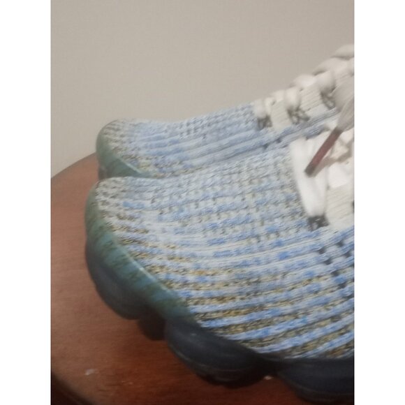 Nike Air VaporMax Flyknit 3 “Photo Blue Gold Club” Shoes Mens 8.5 (AJ6900-106) main image 7